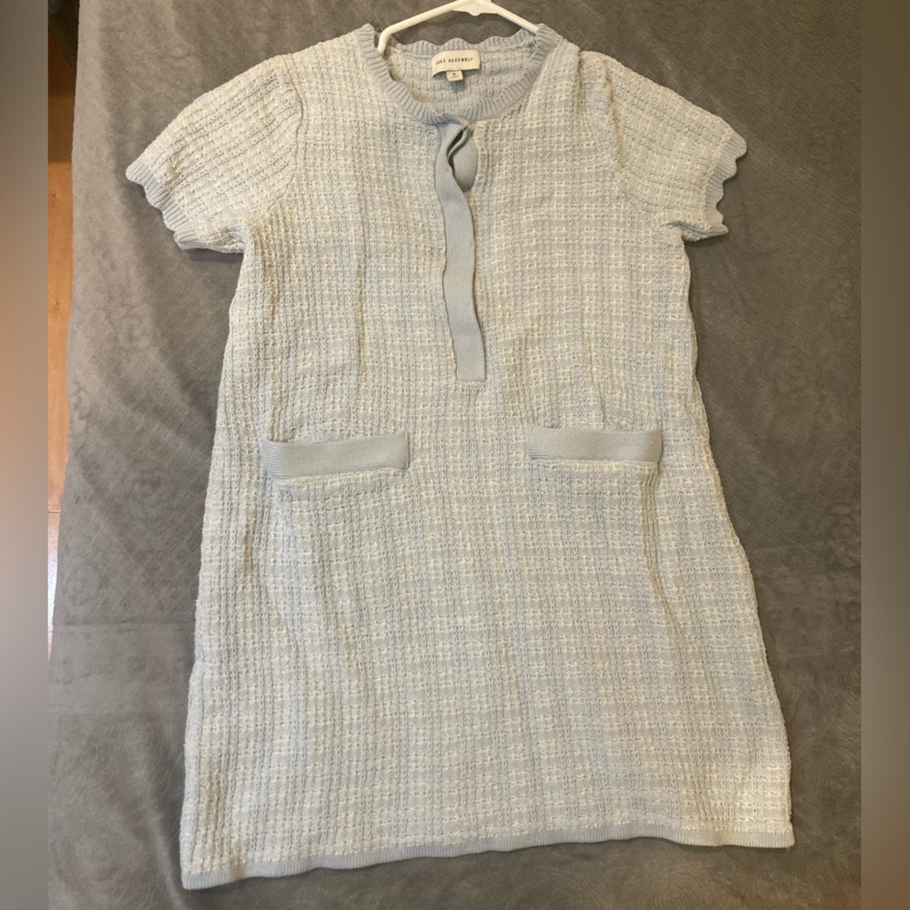 FREE ASSEMBLY Soft Blue Knit Sweater Dress